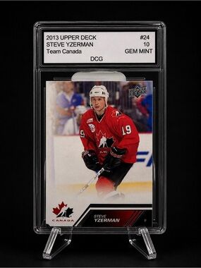 2013 Upper Deck Steve Yzerman Team Canada Hockey Card - Red